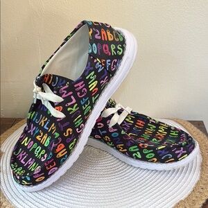Colorful Alphabet Shoes